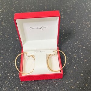 14K Gold Hoop Earrings - Gold